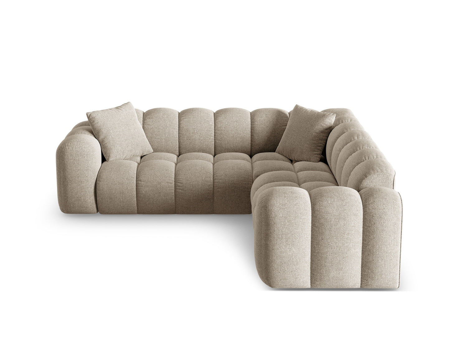 Treno Symmetrical Corner Sofa, 3 Seats, 240x240 cm — Dark Beige
