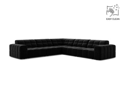 Chicago Symmetrical Corner Sofa, 4 Seats, 285x285 cm — Black