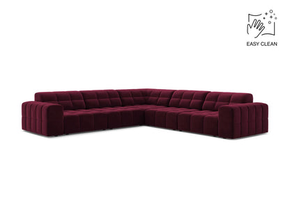 Chicago Symmetrical Corner Sofa, 4 Seats, 285x285 cm — Burgundy