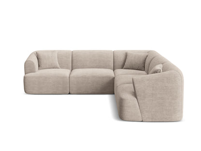 Campi Modular Symmetrical Corner Sofa, 6 Seats, 255x255 cm — Cappuccino