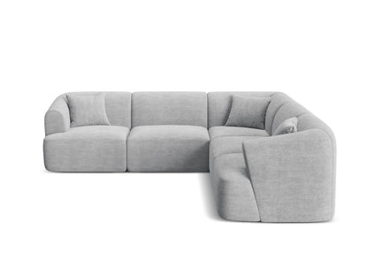 Campi Modular Symmetrical Corner Sofa, 6 Seats, 255x255 cm — Silver