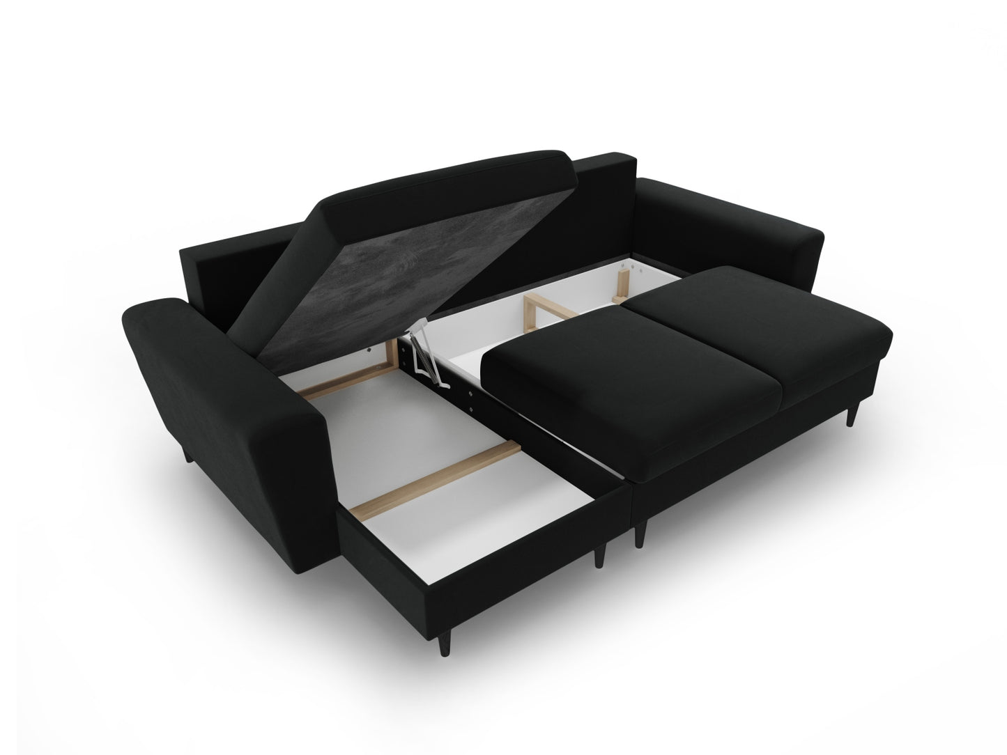 Kyoto Reversible Corner Sofa With Bed Function And Box, 4 Seats, 241x145 cm