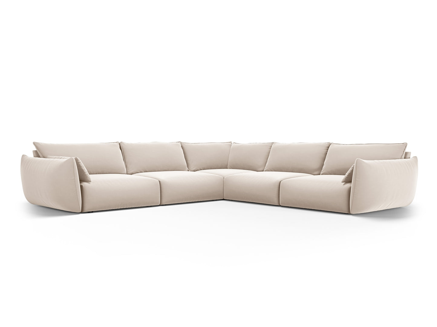 Matera Symmetrical Corner Sofa, 7 Seats, 286x286 cm — Beige