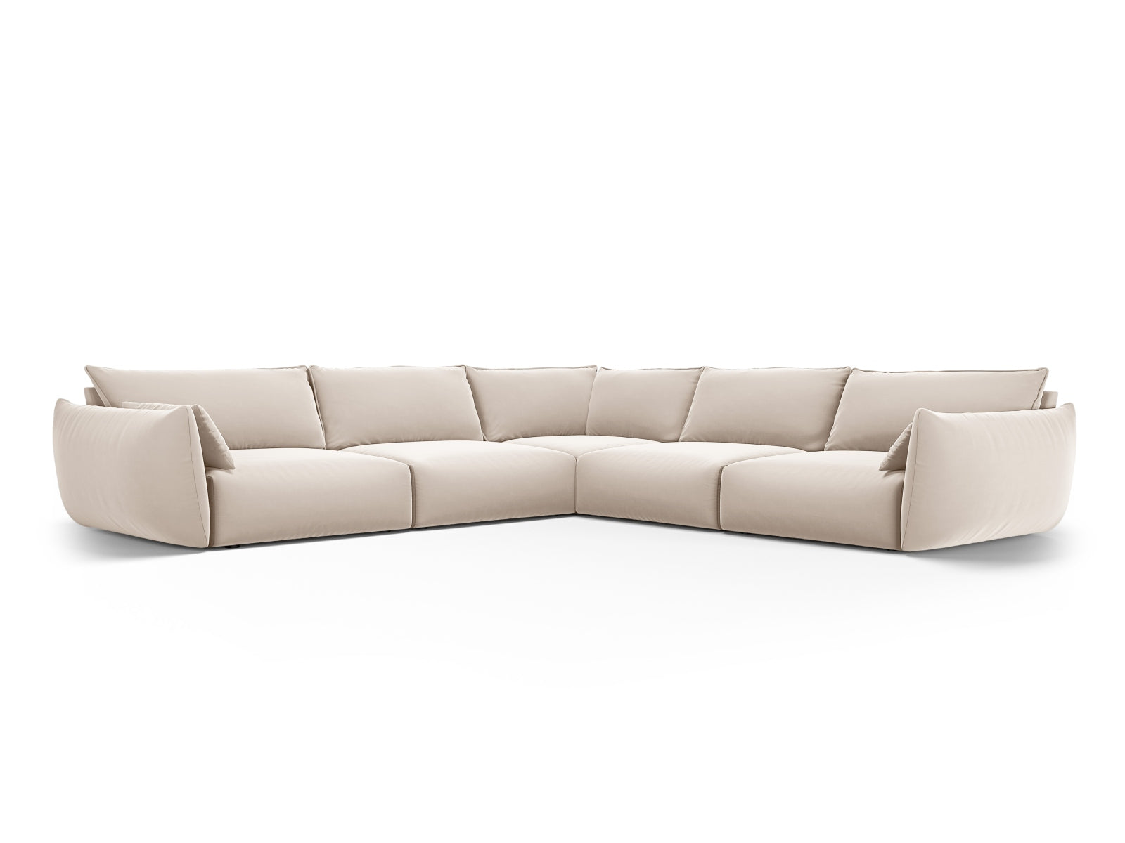 Matera Symmetrical Corner Sofa, 7 Seats, 286x286 cm — Beige