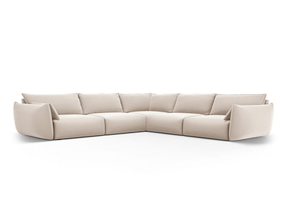 Matera Symmetrical Corner Sofa, 7 Seats, 286x286 cm — Beige
