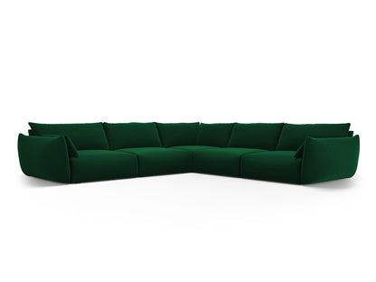 Matera Symmetrical Corner Sofa, 7 Seats, 286x286 cm — Bottle Green