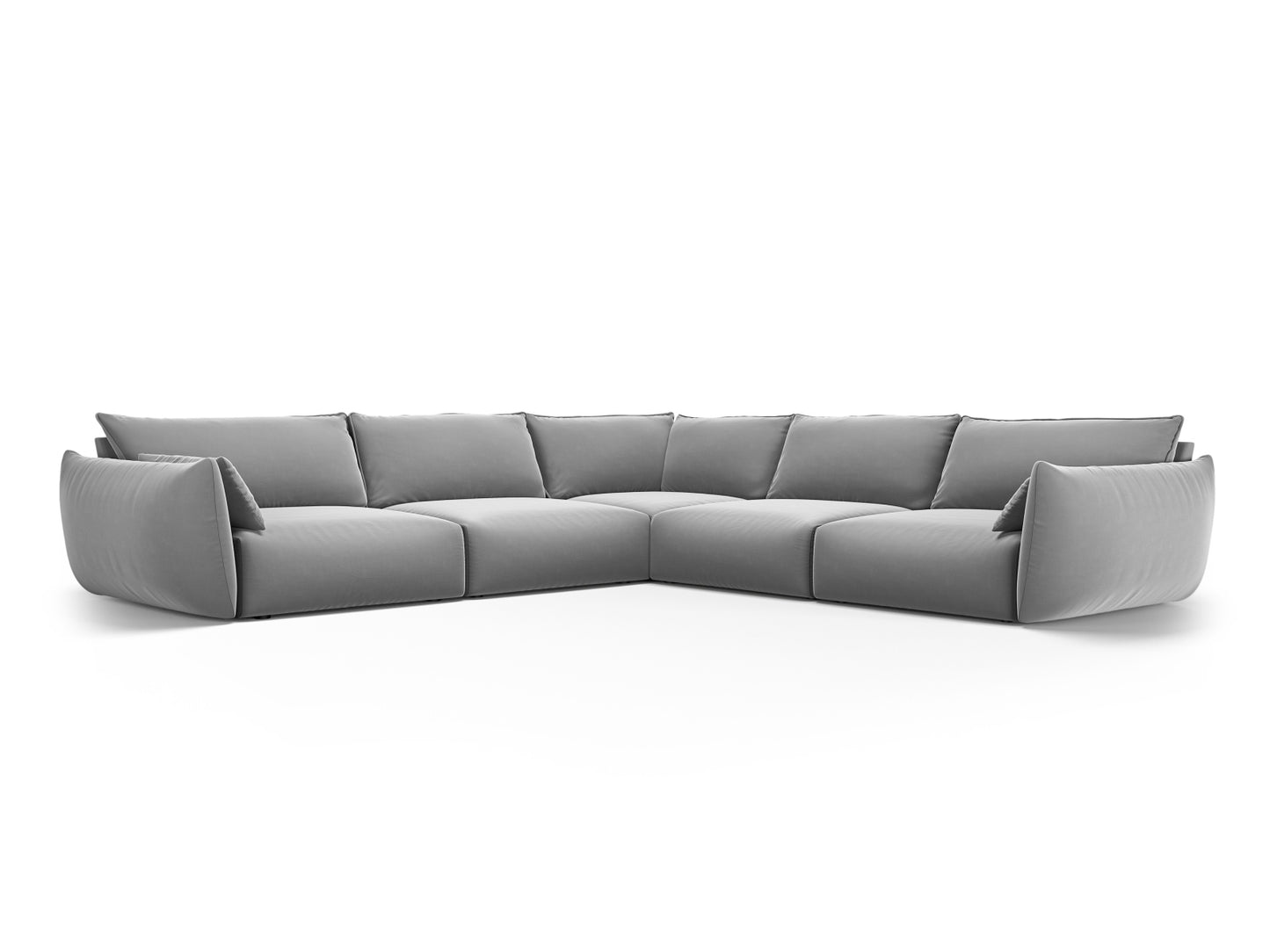 Matera Symmetrical Corner Sofa, 7 Seats, 286x286 cm — Grey