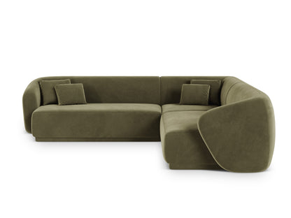 Gomera Symmetrical Corner Sofa, 5 Seats, 256x256 cm — Green