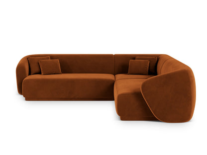 Gomera Symmetrical Corner Sofa, 5 Seats, 256x256 cm — Terracotta