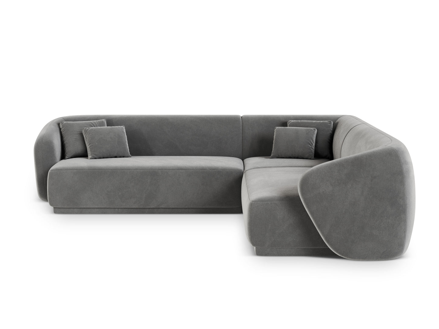 Gomera Symmetrical Corner Sofa, 5 Seats, 256x256 cm — Grey