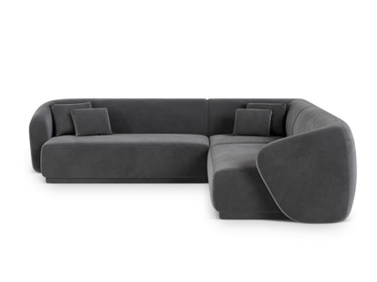 Gomera Symmetrical Corner Sofa, 5 Seats, 256x256 cm — Dark Grey