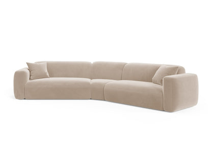Strino Modular Symmetrical Corner Sofa, 3 Seats, 344x210 cm — Beige