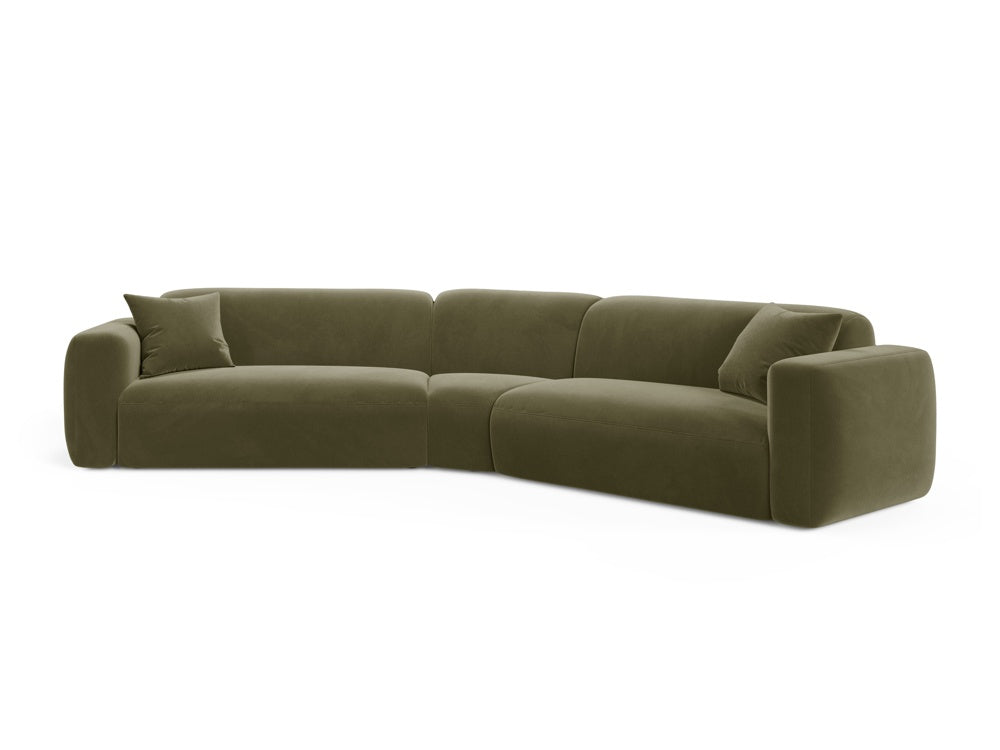 Strino Modular Symmetrical Corner Sofa, 3 Seats, 344x210 cm — Green