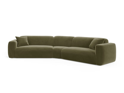 Strino Modular Symmetrical Corner Sofa, 3 Seats, 344x210 cm — Green