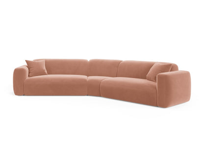 Strino Modular Symmetrical Corner Sofa, 3 Seats, 344x210 cm — Pink