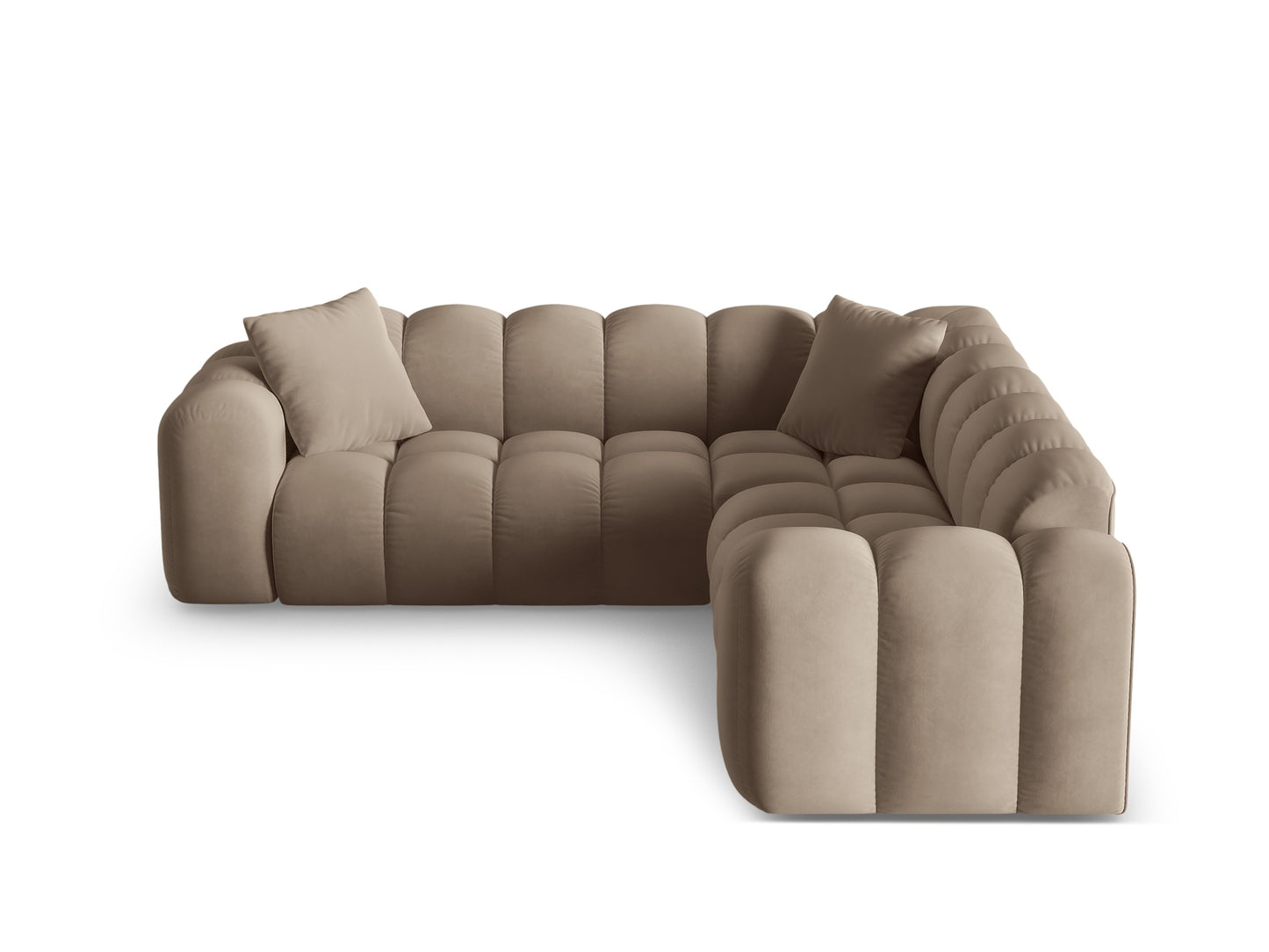 Treno Symmetrical Corner Sofa, 3 Seats, 240x240 cm — Cappuccino