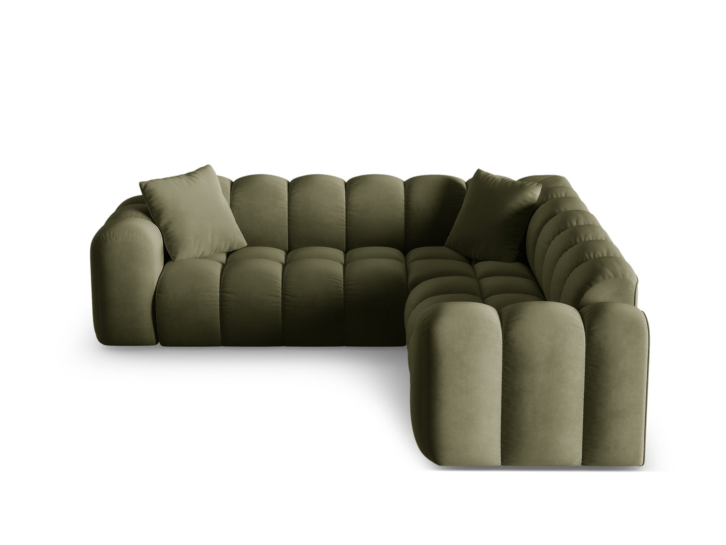 Treno Symmetrical Corner Sofa, 3 Seats, 240x240 cm — Green