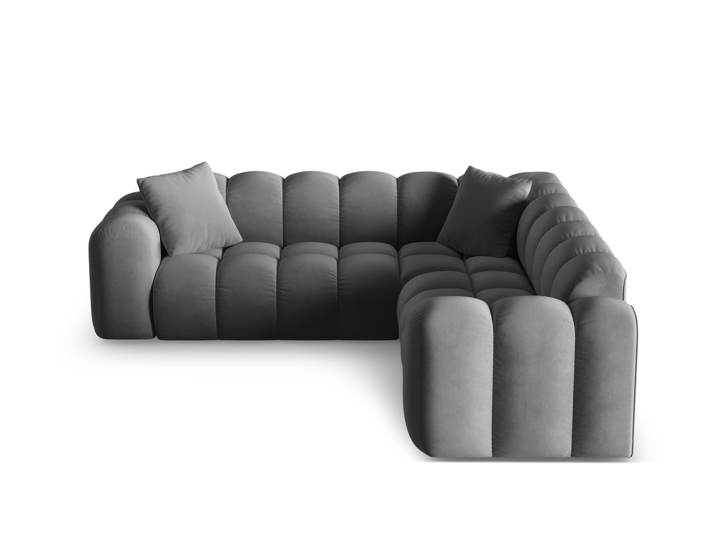 Treno Symmetrical Corner Sofa, 3 Seats, 240x240 cm — Grey