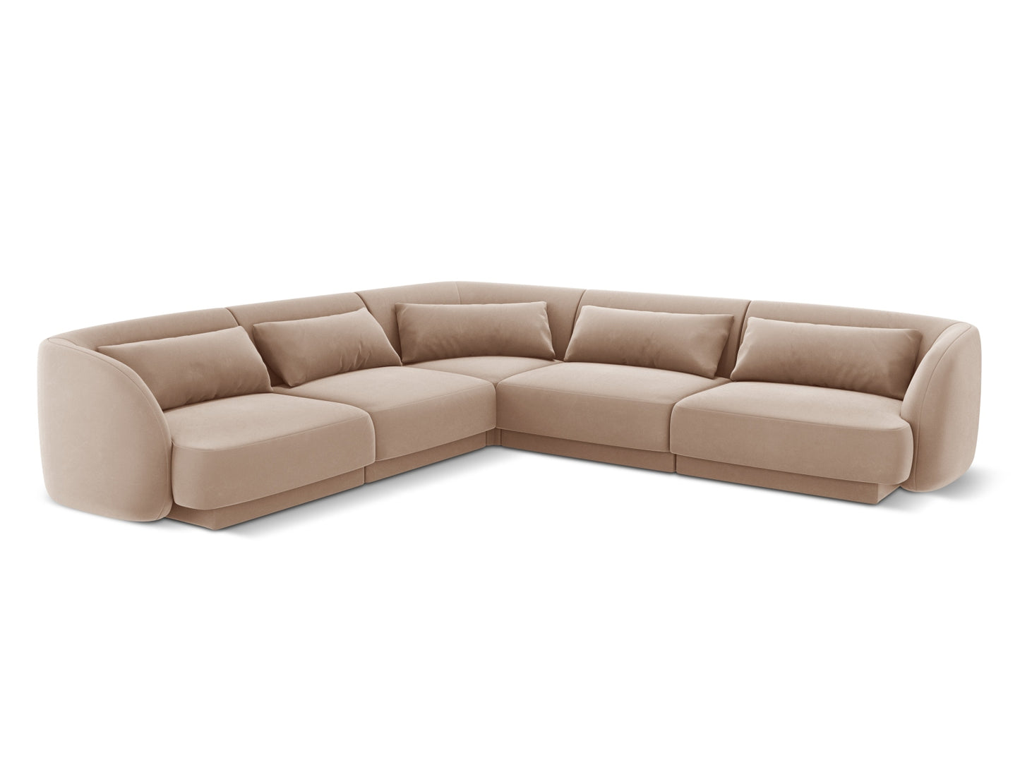 Tulum Reversible Corner Sofa, 5 Seats, 255x255 cm — Beige