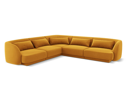 Tulum Reversible Corner Sofa, 5 Seats, 255x255 cm — Yellow