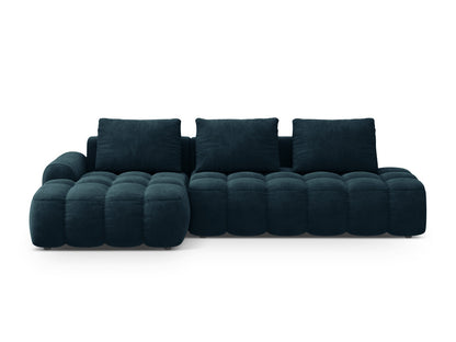Linz Corner Sofa With Bed Function And Box, 3 Seats, 275x142 cm — Deep Petrol / Left