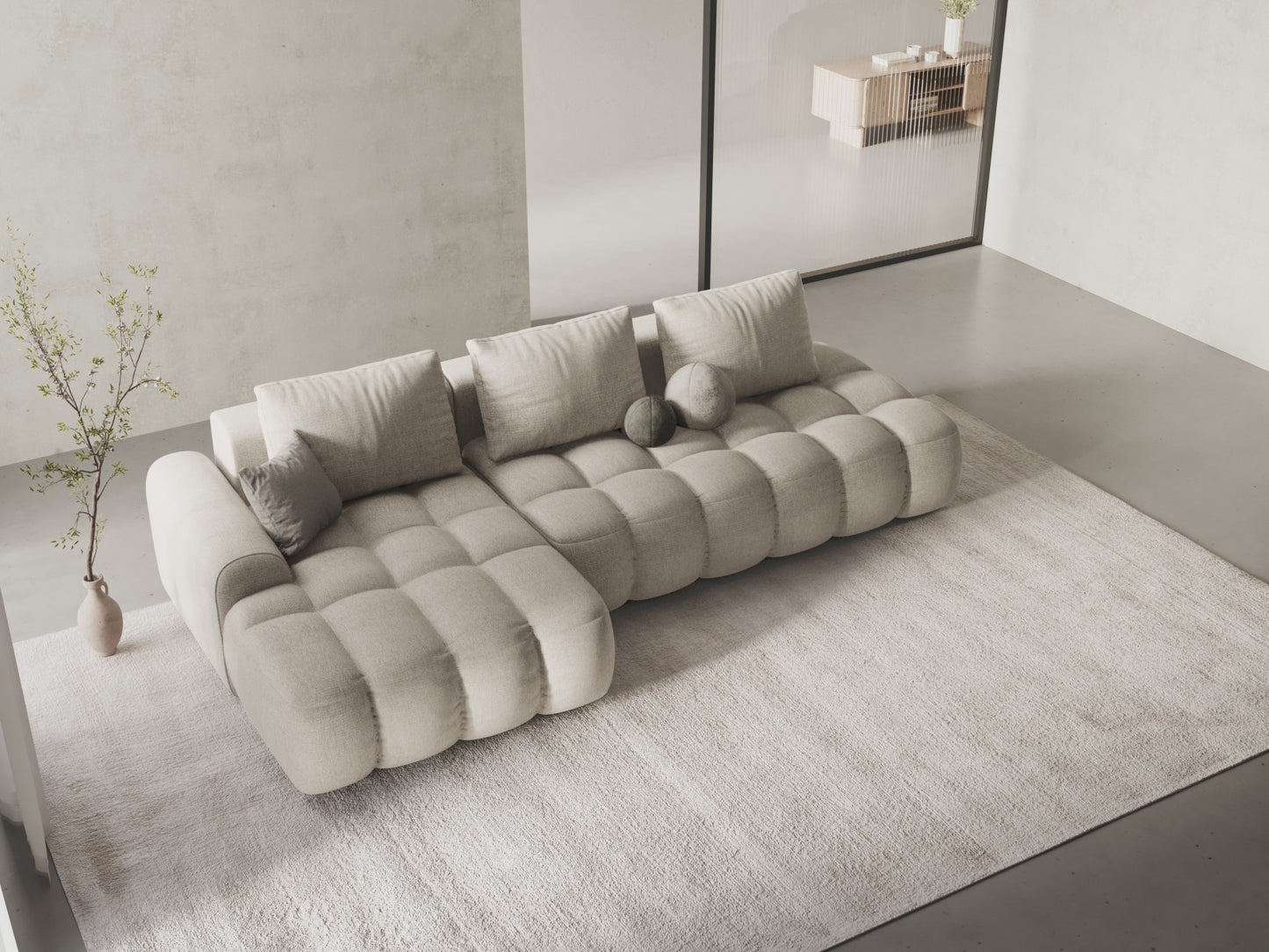 Linz Corner Sofa With Bed Function And Box, 3 Seats, 275x142 cm
