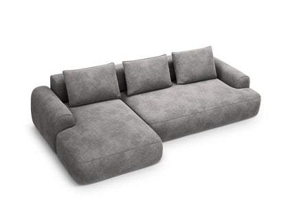 Calma Corner Sofa With Bed Function And Box, 3 Seats, 275x142 cm — Grey / Left