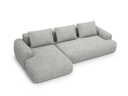 Calma Corner Sofa With Bed Function And Box, 3 Seats, 275x142 cm — Warm grey / Left