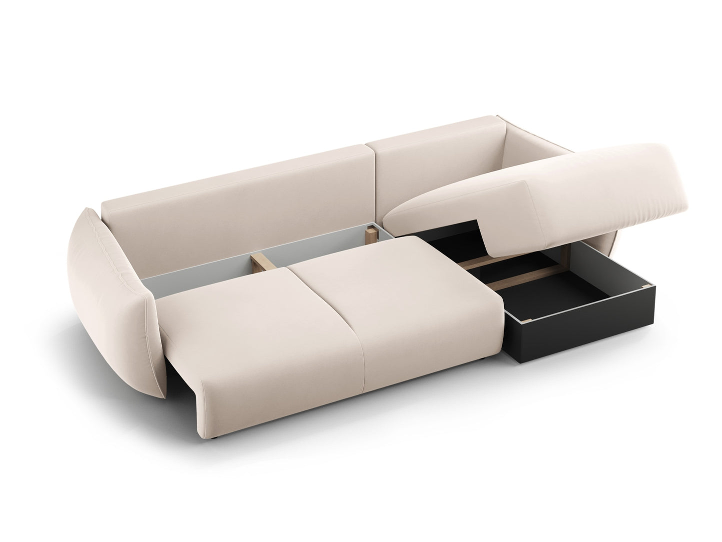 Matera Corner Sofa With Bed Function And Box, 4 Seats, 253x173 cm