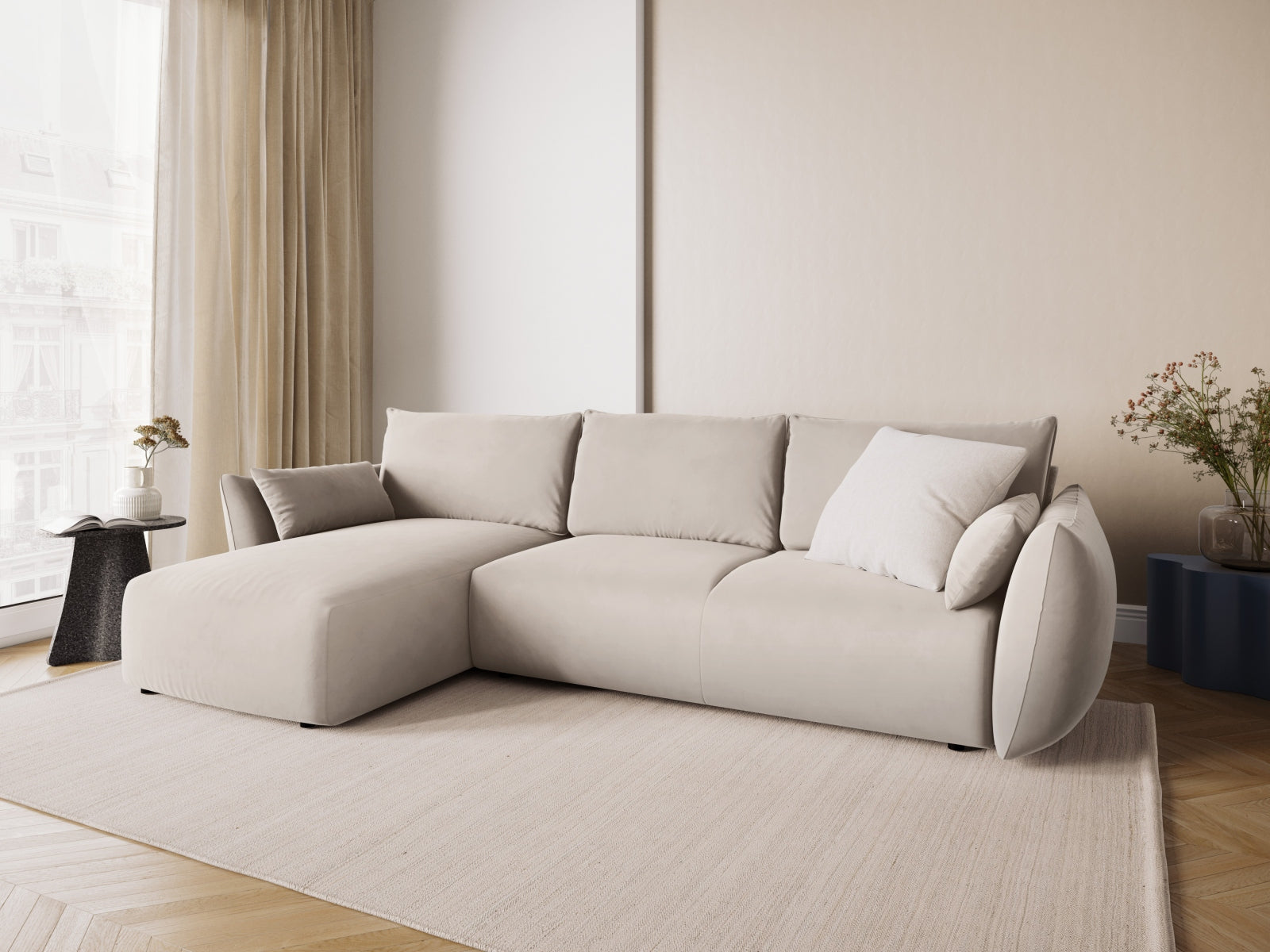 Matera Corner Sofa With Bed Function And Box, 4 Seats, 253x173 cm