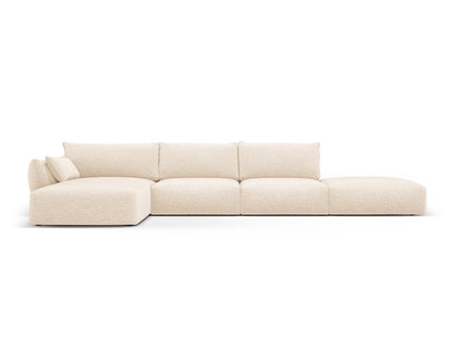 Matera Corner Sofa, 5 Seats, 364x171 cm — Light Beige / Left