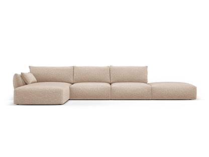 Matera Corner Sofa, 5 Seats, 364x171 cm — Beige / Left