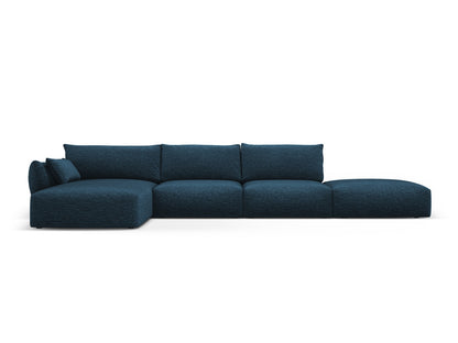 Matera Corner Sofa, 5 Seats, 364x171 cm — Royal Blue / Left