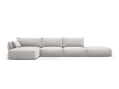 Matera Corner Sofa, 5 Seats, 364x171 cm — Light Grey / Left