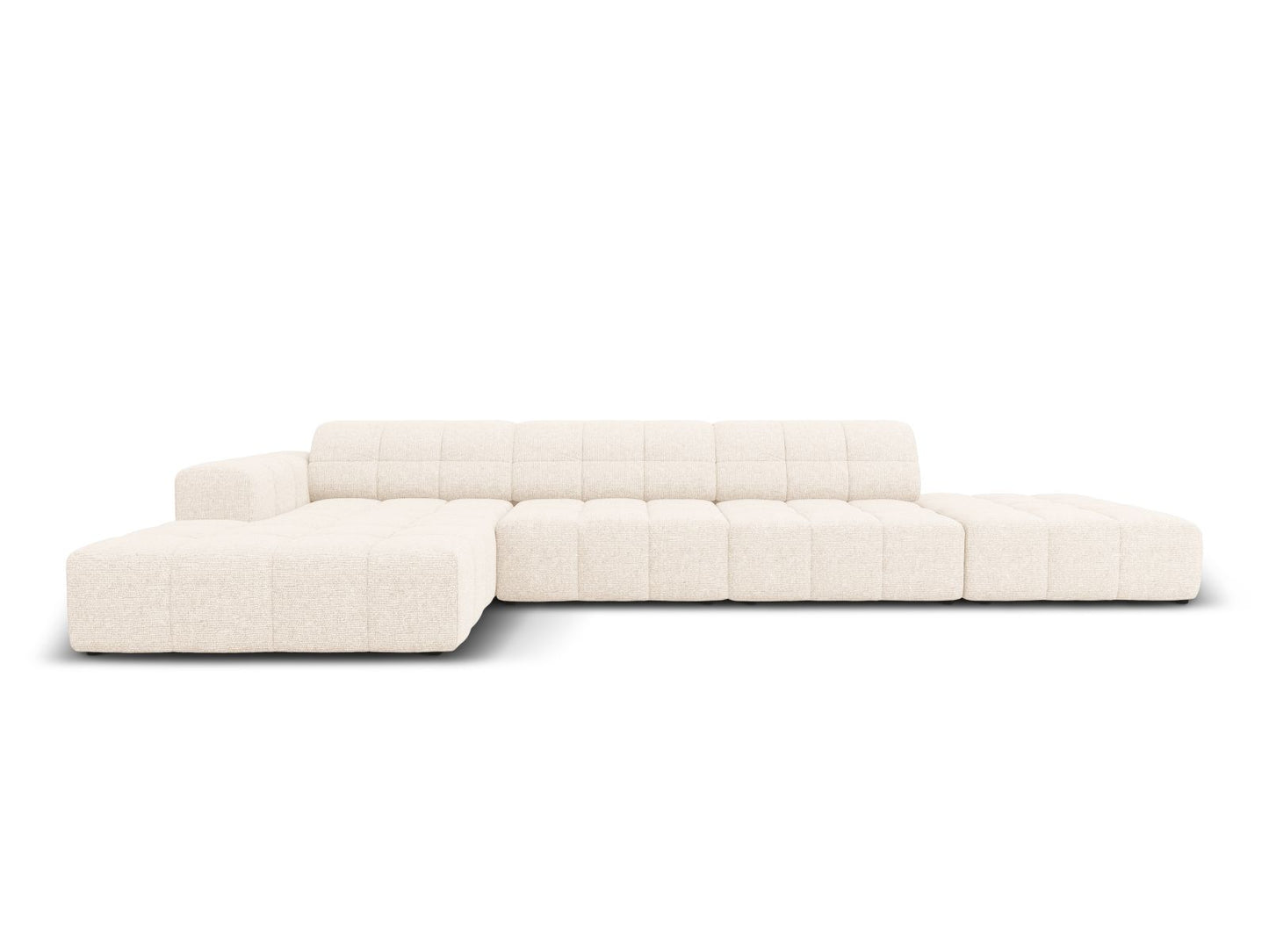 Chicago Corner Sofa, 5 Seats, 348x167 cm — Light Beige / Left