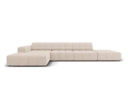 Chicago Corner Sofa, 5 Seats, 348x167 cm — Beige / Left