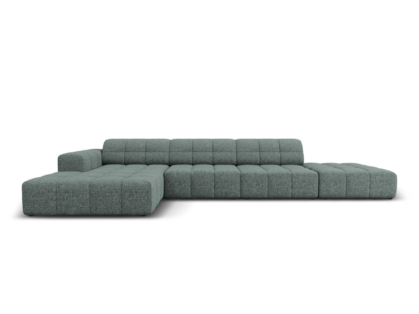 Chicago Corner Sofa, 5 Seats, 348x167 cm — Petrol / Left