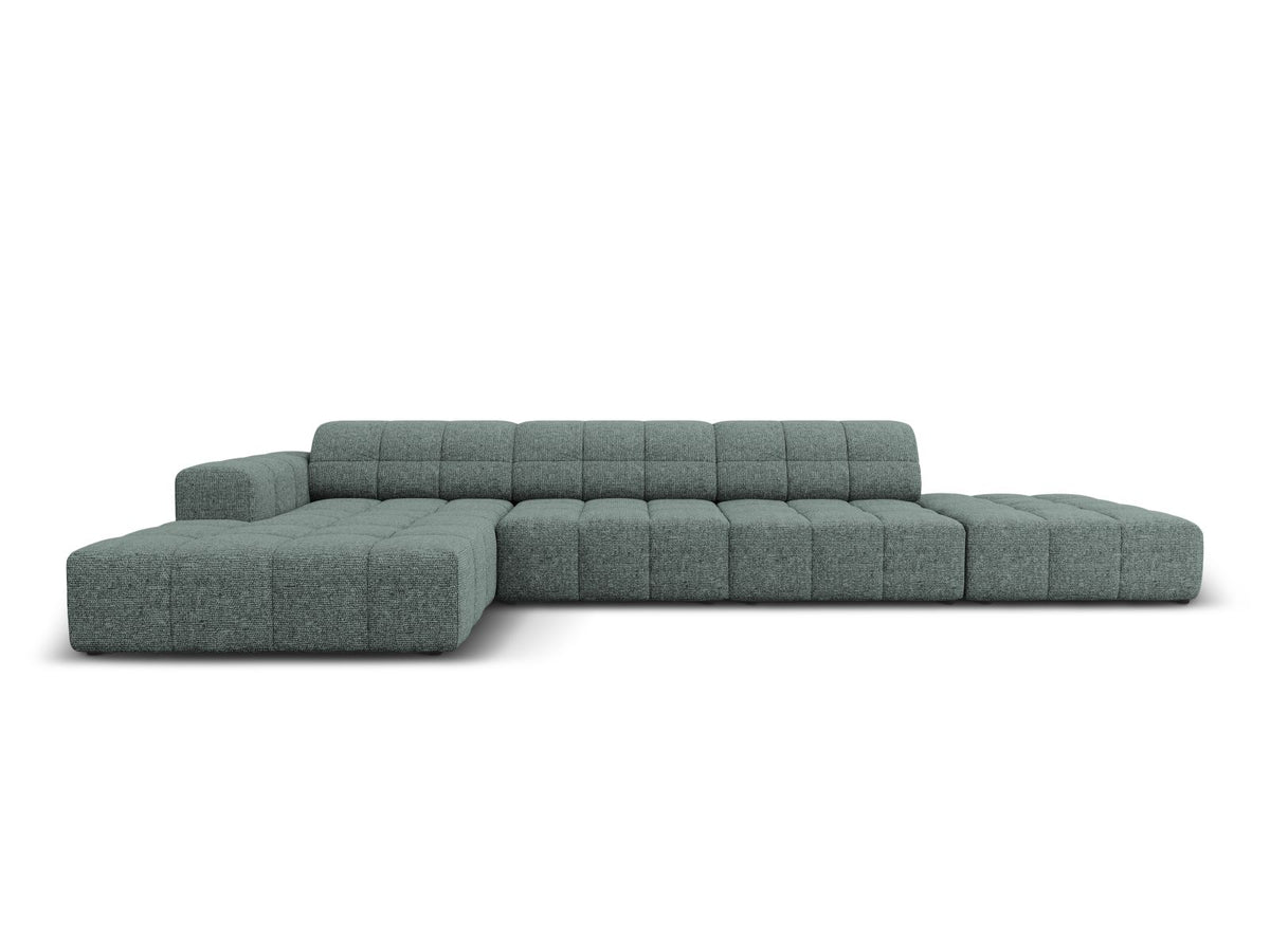 Chicago Corner Sofa, 5 Seats, 348x167 cm — Petrol / Left