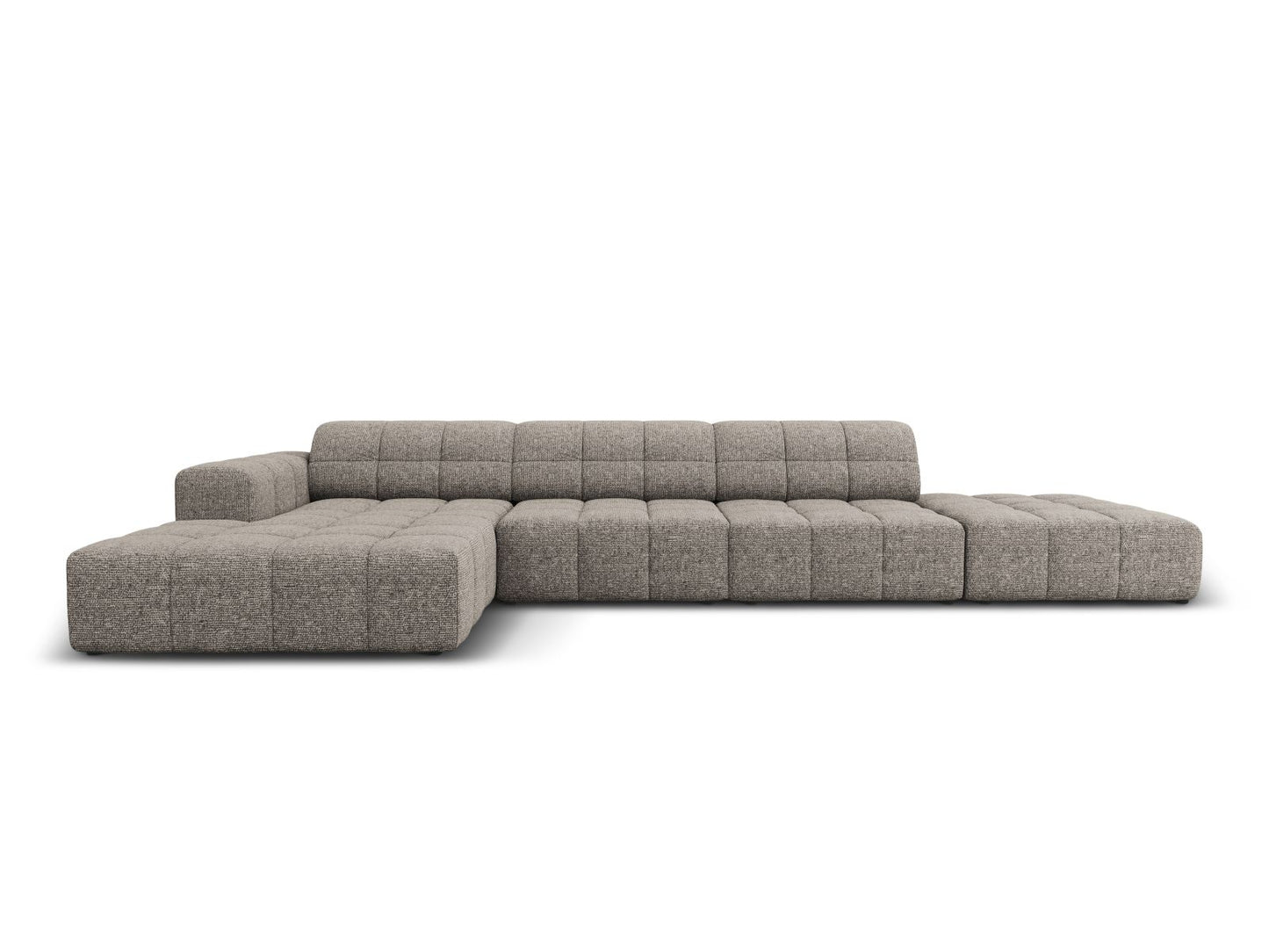 Chicago Corner Sofa, 5 Seats, 348x167 cm — Grey / Left
