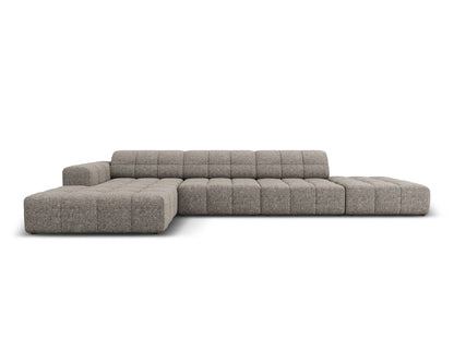 Chicago Corner Sofa, 5 Seats, 348x167 cm — Grey / Left