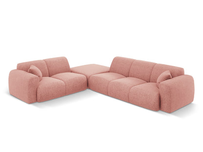Nolio Corner Sofa, 4 Seats, 315x250 cm — Pink / Left