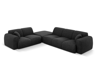Nolio Corner Sofa, 4 Seats, 315x250 cm — Black / Left