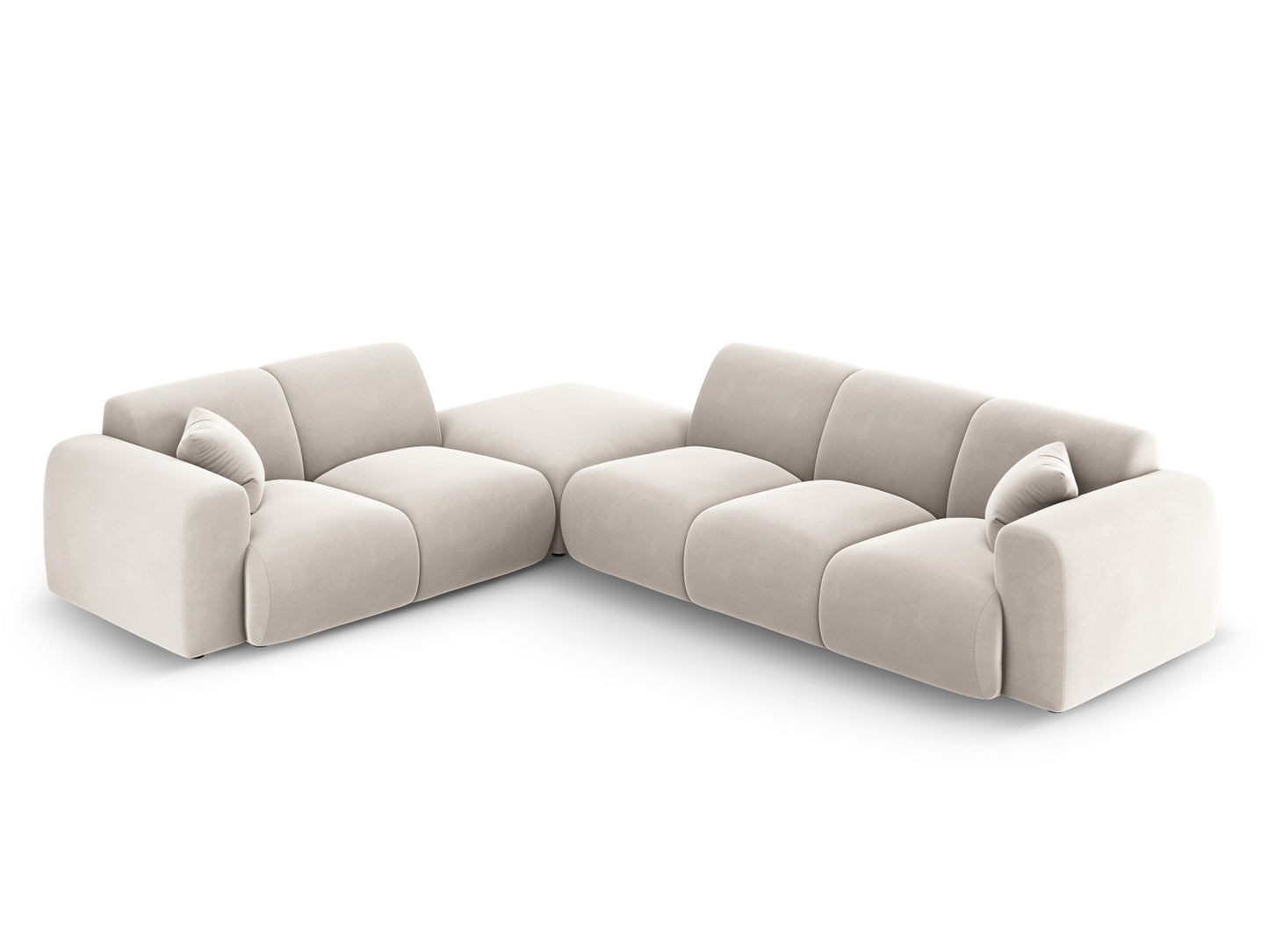 Nolio Corner Sofa, 4 Seats, 315x250 cm — Light Beige / Left