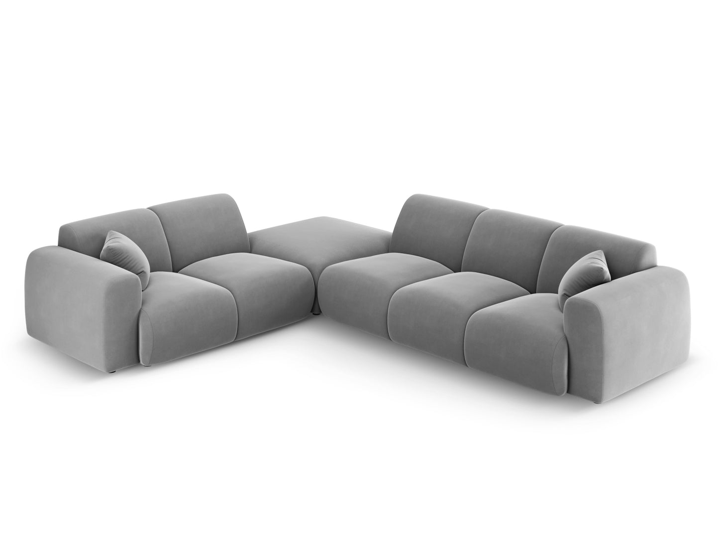 Nolio Corner Sofa, 4 Seats, 315x250 cm — Light Grey / Left