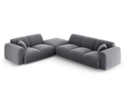 Nolio Corner Sofa, 4 Seats, 315x250 cm — Dark Grey / Left