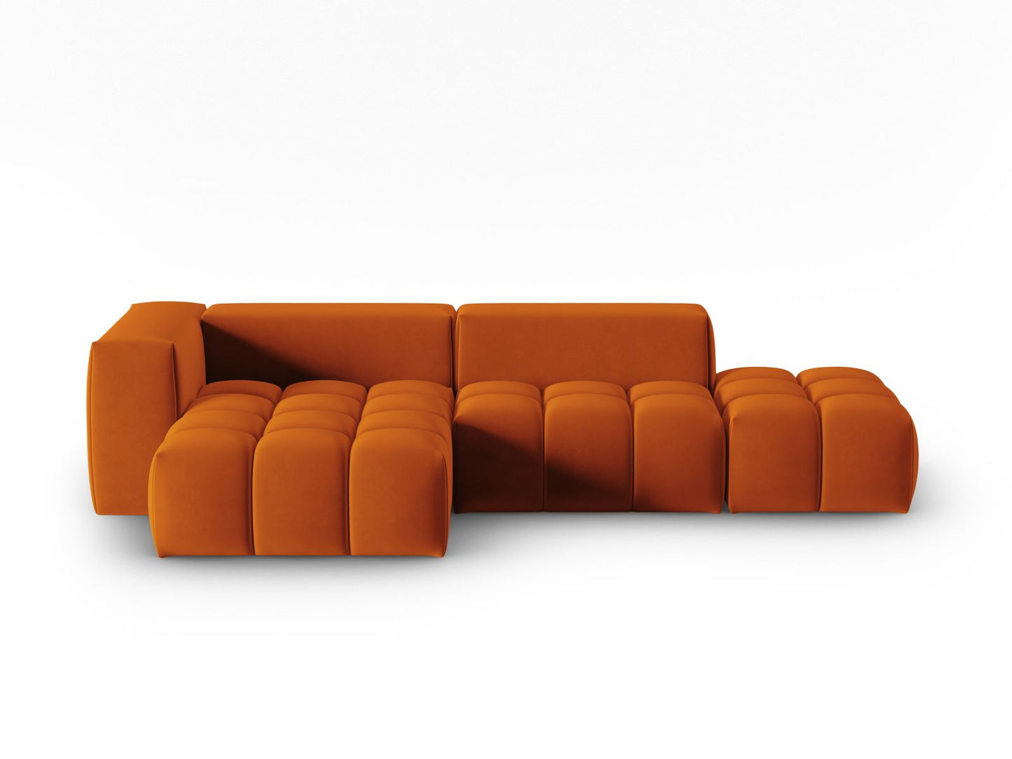 Verona Modular Corner Sofa, 4 Seats, 265x145 cm — Terracotta / Left
