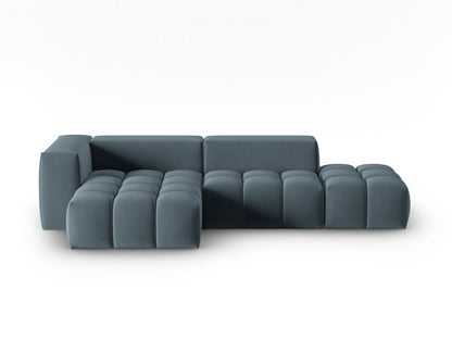 Verona Modular Corner Sofa, 4 Seats, 265x145 cm — Pastel Blue / Left