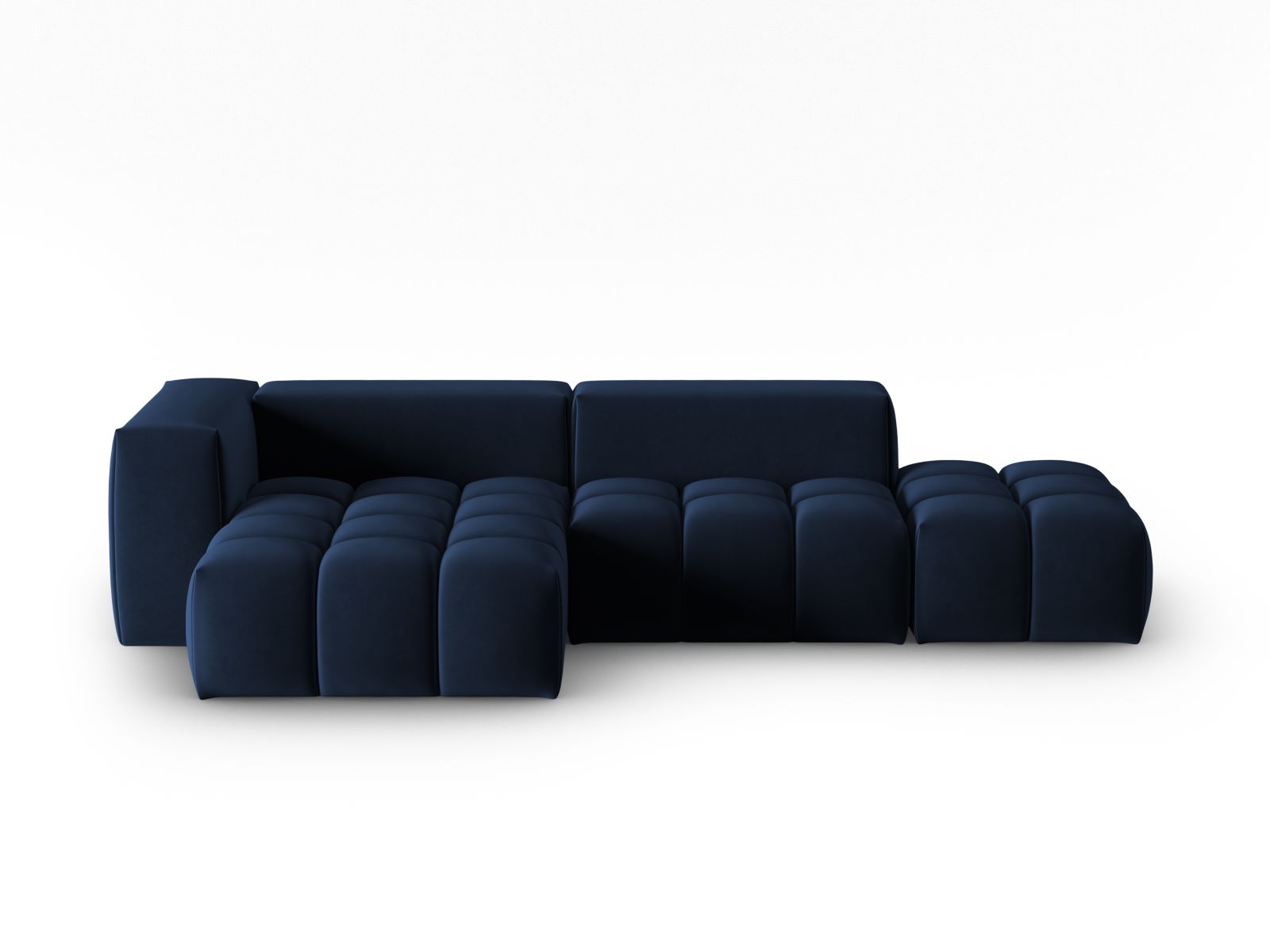 Verona Modular Corner Sofa, 4 Seats, 265x145 cm — Royal Blue / Left