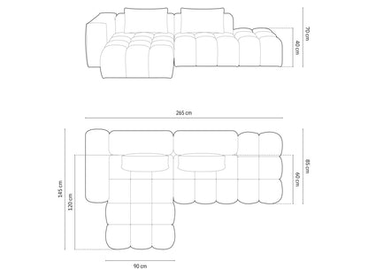 Verona Modular Corner Sofa, 4 Seats, 265x145 cm