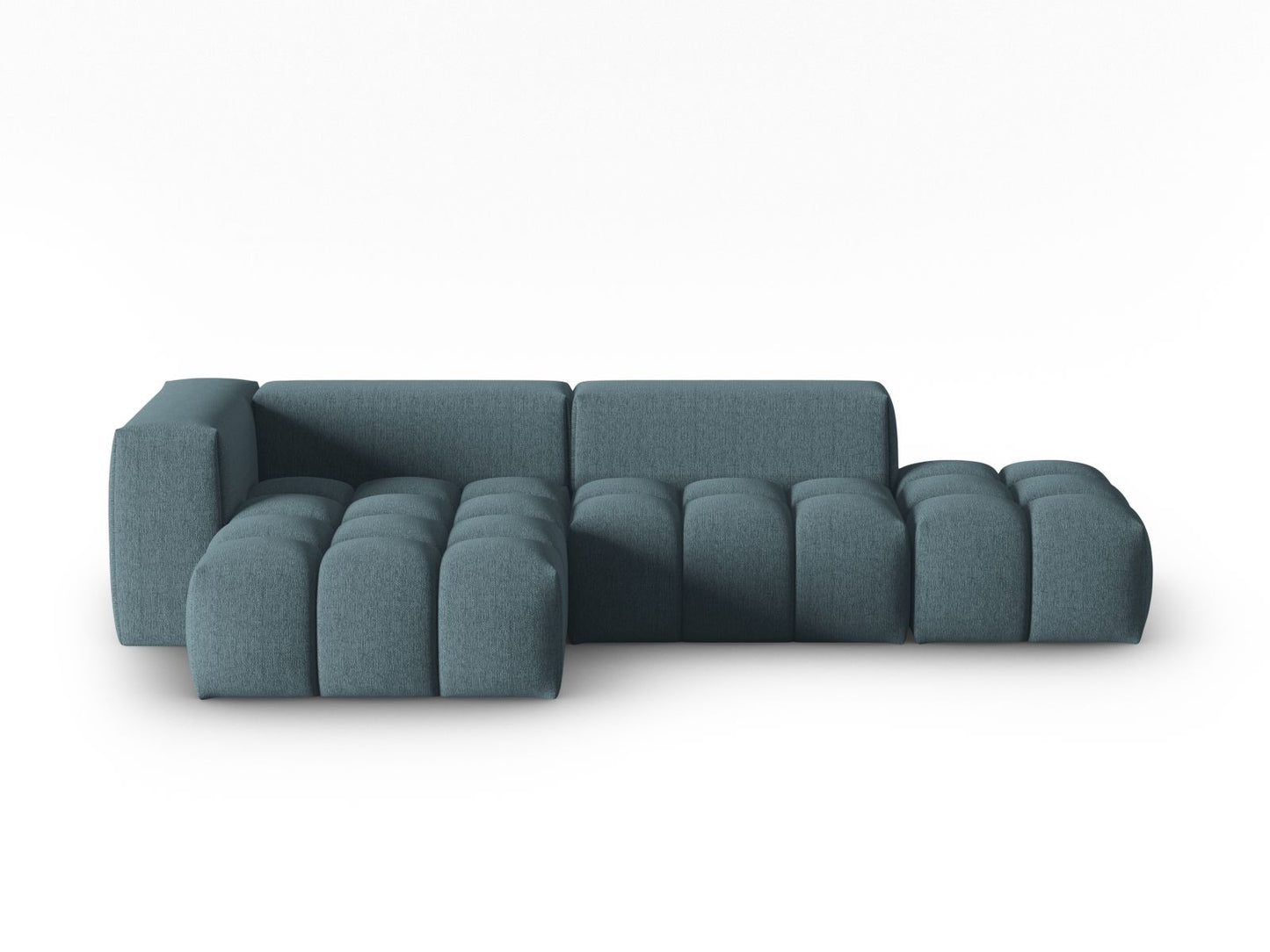 Verona Modular Corner Sofa, 4 Seats, 265x145 cm — Light Blue / Left